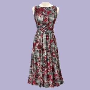 NorthStyle | Plaid Floral Fit & Flare Dress